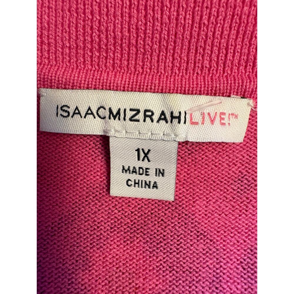 Isaac Mizrahi Button Up Collared Sweater Sz XL - Picture 4 of 5